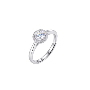 Anillo de Plata Esterlina 925 Roseta Plateada Circon