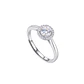 Anillo de Plata Esterlina 925 Roseta Plateada Circon - Miniatura 2