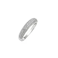 Anillo de Plata Esterlina 925 Riel 4 Circon