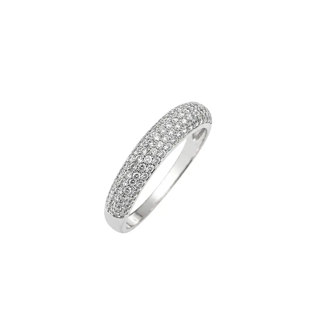 Anillo de Plata Esterlina 925 Riel 4 Circon 1