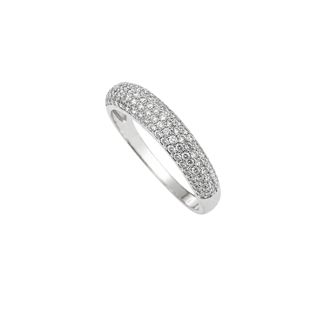 Anillo de Plata Esterlina 925 Riel 4 Circon 2