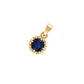 Colgante Oro Miel 18kt Sol con Garras de Zafiro 5mm - Miniatura 1