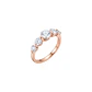 Anillo de Plata Esterlina 925 Revestido en Oro Rosado 18kt Circon - Miniatura 1