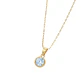 Colgante Oro Miel 18kt Sol con Garras de Aguamarina 5mm - Miniatura 2