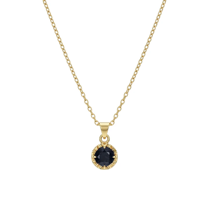 Colgante Oro Miel 18kt Sol con Garras de Onix 5mm 3