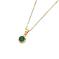 Colgante Oro Miel 18kt Sol con Garras de Esmeraldina 5mm - Miniatura 2