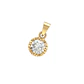Colgante Oro Miel 18kt Sol con Garras de Circon 5mm - Miniatura 1