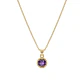 Colgante Oro Miel 18kt Sol con Garras de Amatista 5mm - Miniatura 3