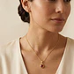 Colgante Oro Miel 18kt Sol con Garras de Rubi 4mm - Miniatura 4