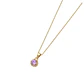 Colgante Oro Miel 18kt Sol con Garras de Rosa de Francia 4mm - Miniatura 2