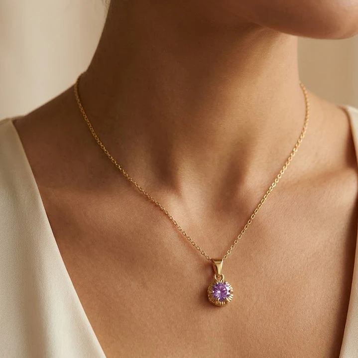 Colgante Oro Miel 18kt Sol con Garras de Rosa de Francia 4mm 4