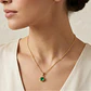 Colgante Oro Miel 18kt Sol con Garras de Esmeraldina 4mm - Miniatura 4