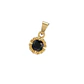 Colgante Oro Miel 18kt Sol con Garras de Onix 4mm - Miniatura 1