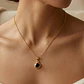Colgante Oro Miel 18kt Sol con Garras de Onix 4mm - Miniatura 4
