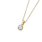 Colgante Oro Miel 18kt Sol con Garras de Aguamarina 4mm - Miniatura 2