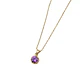 Colgante Oro Miel 18kt Sol con Garras de Amatista 4mm - Miniatura 2