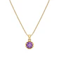 Colgante Oro Miel 18kt Sol con Garras de Amatista 4mm - Miniatura 3