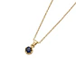 Colgante Oro Miel 18kt Sol con Garras de Zafiro 4mm - Miniatura 2