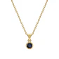 Colgante Oro Miel 18kt Sol con Garras de Zafiro 4mm - Miniatura 3