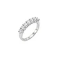 Anillo de Plata Esterlina 925 Medio Cintillo 7 Circon - Miniatura 1