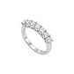 Anillo de Plata Esterlina 925 Medio Cintillo 7 Circon - Miniatura 2