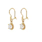 Aros Oro Miel 18kt Colgante con Circon 5x7mm - Miniatura 1