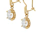 Aros Oro Miel 18kt Colgante con Circon 5x7mm - Miniatura 2