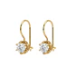 Aros Oro Miel 18kt Colgante con Circon 5mm - Miniatura 1