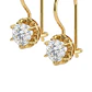Aros Oro Miel 18kt Colgante con Circon 5mm - Miniatura 2