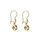 Aros Oro Miel 18kt Colgante con Gota de Esmeraldina 5mm - Miniatura 3