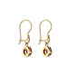 Aros Oro Miel 18kt Colgante con Gota de Rubi - Miniatura 3
