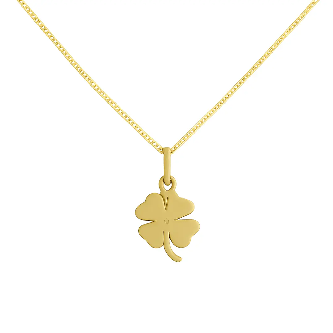 Colgante Oro 18kt Trébol de 4 Hojas 6