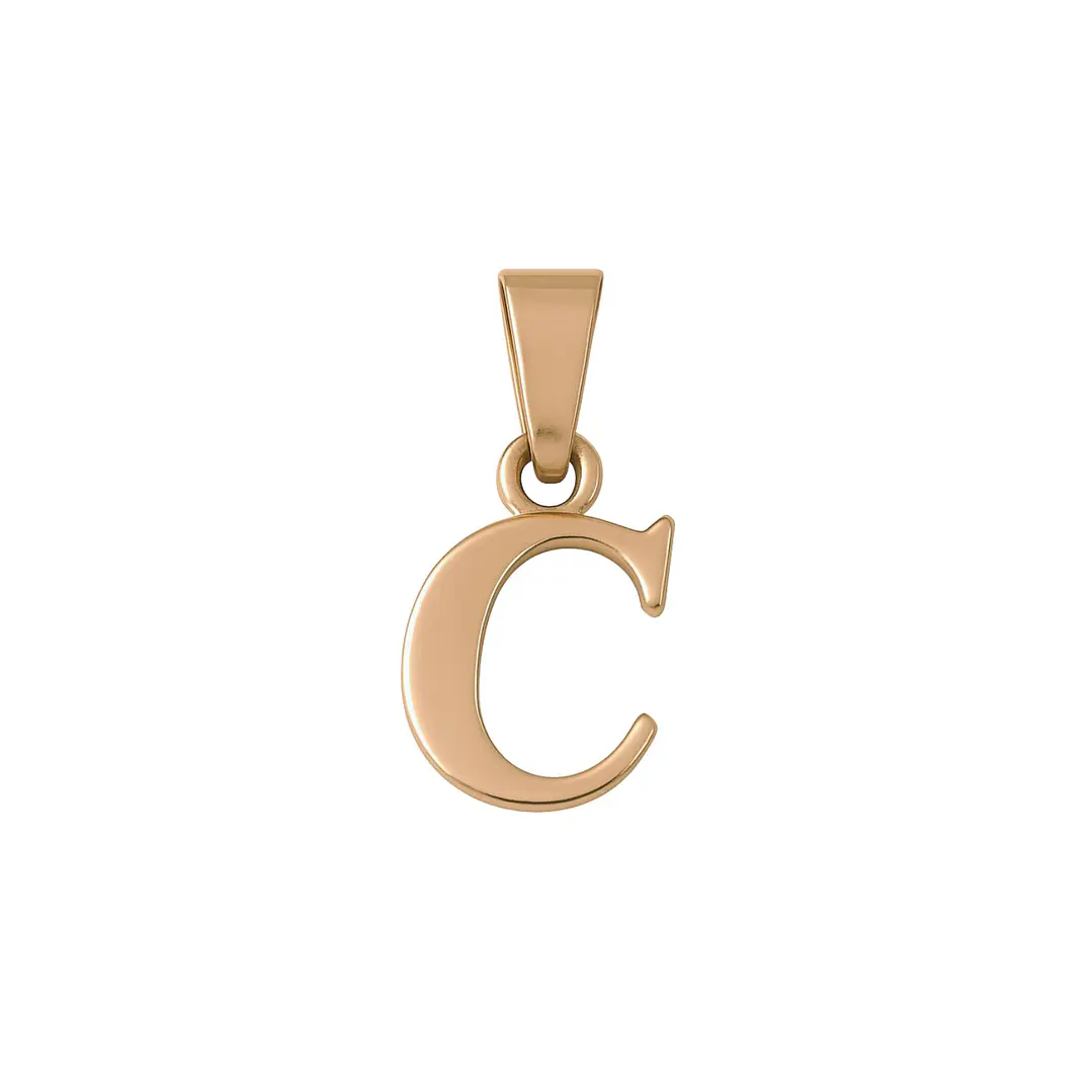 Colgante Oro 18kt Letra C 10
