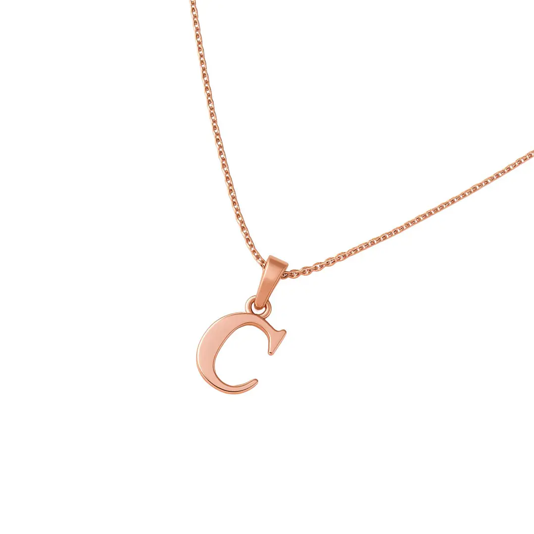 Colgante Oro 18kt Letra C 11
