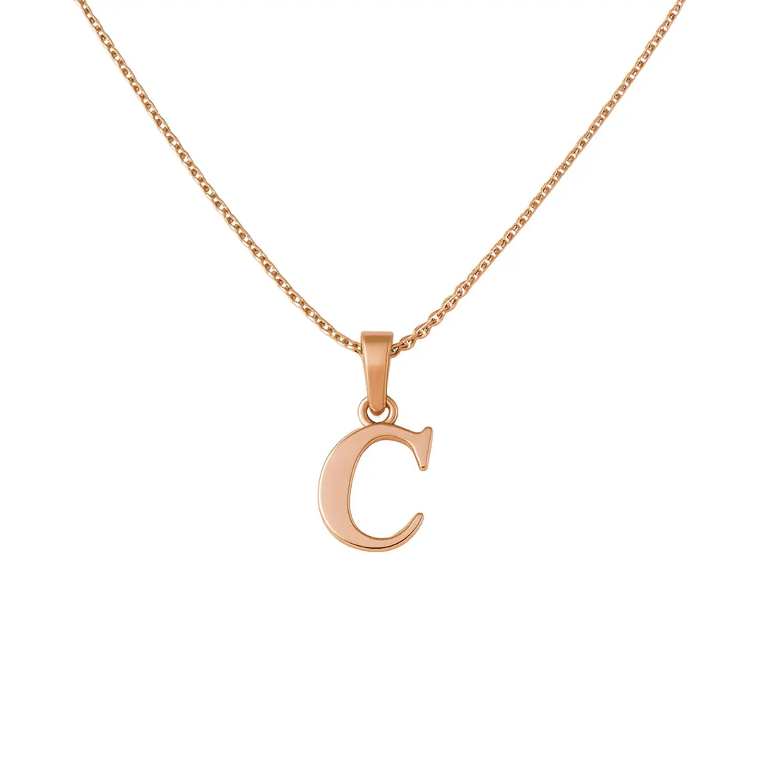 Colgante Oro 18kt Letra C 12
