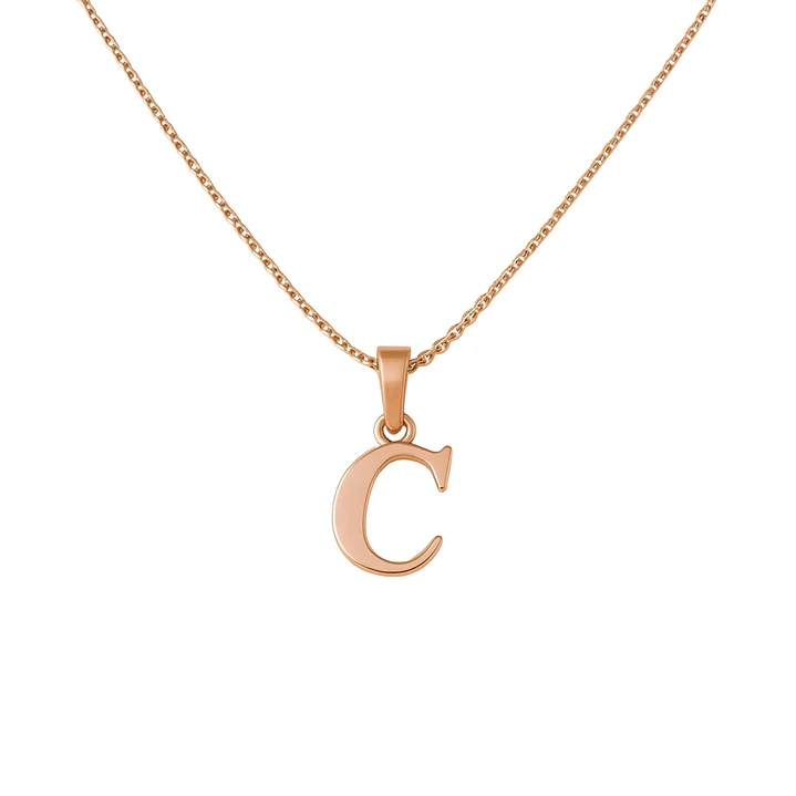 Colgante Oro 18kt Letra C 12
