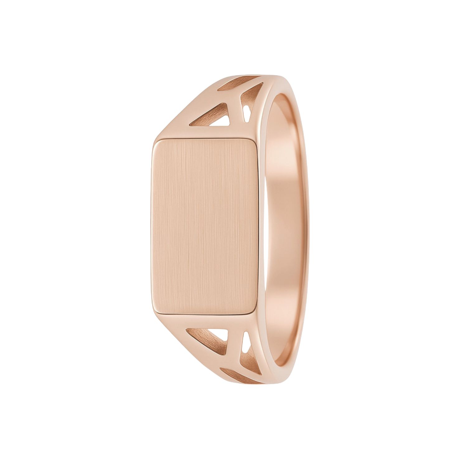 Anillo Oro 18kt Sello Calado 50