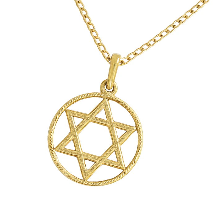 Colgante Oro 18kt Estrella de David 5