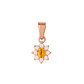 Colgante Oro 18kt Clásico Floral con Circonitas - Miniatura 10