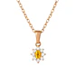 Colgante Oro 18kt Clásico Floral con Circonitas - Miniatura 11