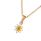 Colgante Oro 18kt Clásico Floral con Circonitas - Miniatura 12