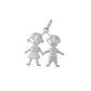 Colgante Oro 18kt Niño y Niña - Miniatura 7