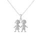 Colgante Oro 18kt Niño y Niña - Miniatura 8