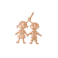 Colgante Oro 18kt Niño y Niña - Miniatura 10