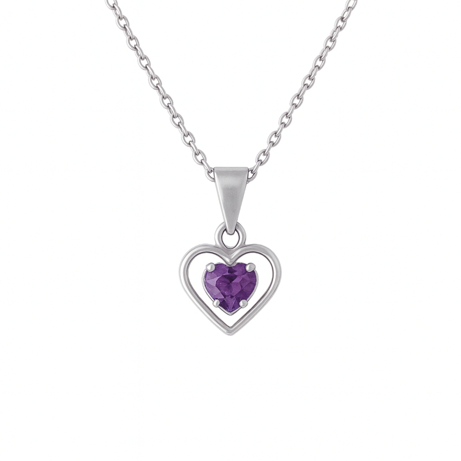 Colgante Oro 18kt Doble Corazón y Circonita 8