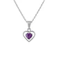 Colgante Oro 18kt Doble Corazón y Circonita - Miniatura 8