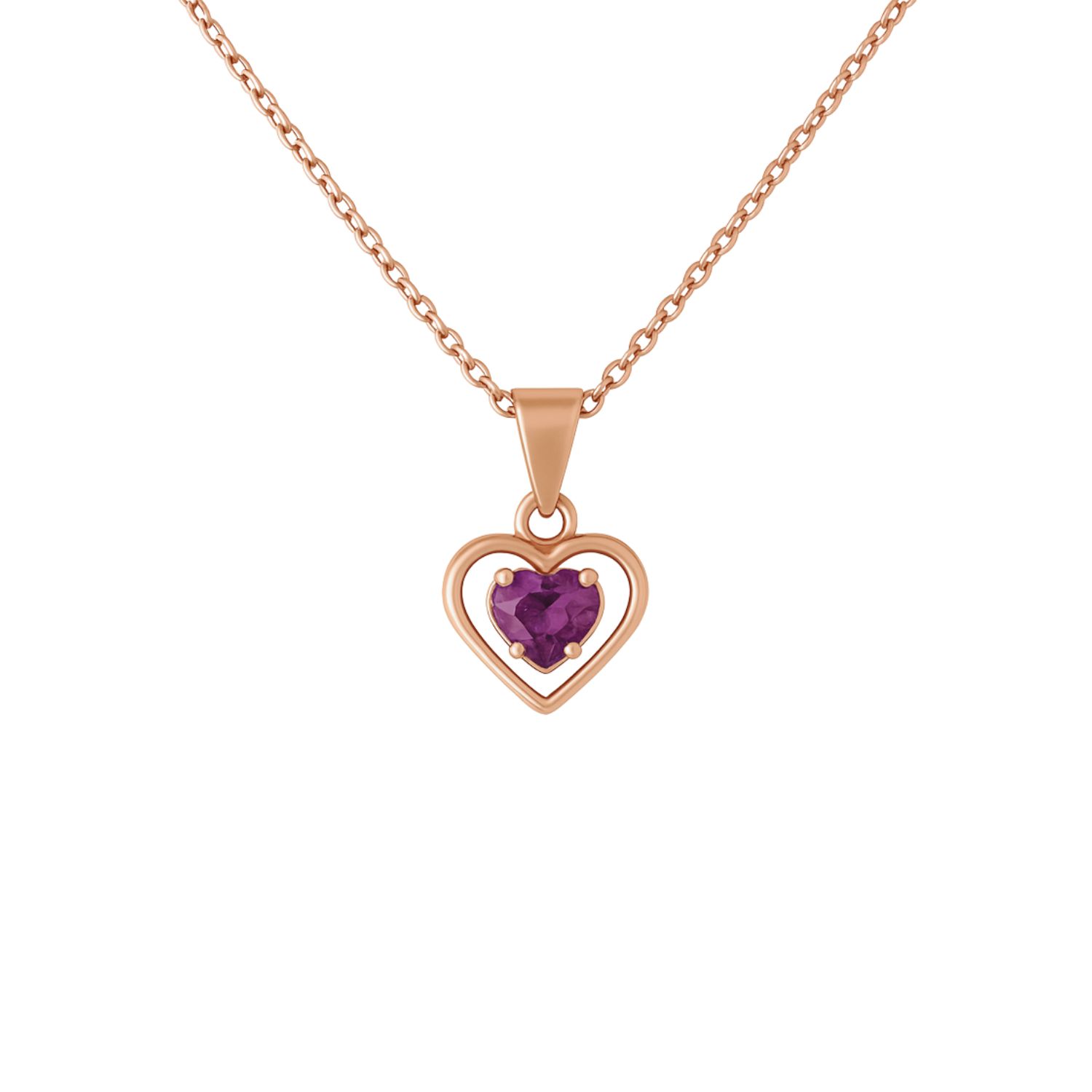 Colgante Oro 18kt Doble Corazón y Circonita 11