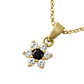 Colgante Oro 18kt Flor y Circonitas - Miniatura 5