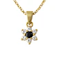 Colgante Oro 18kt Flor y Circonitas - Miniatura 6