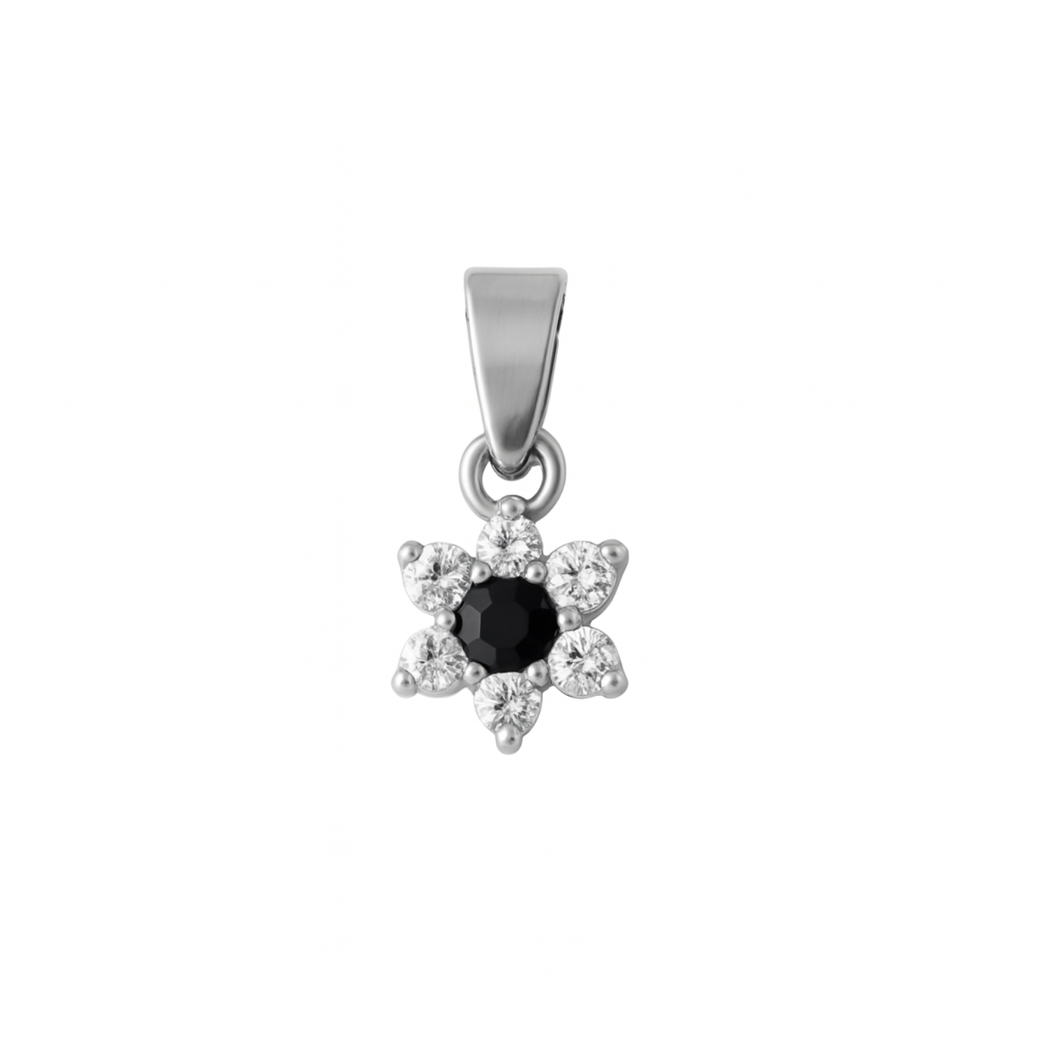 Colgante Oro 18kt Flor y Circonitas 7